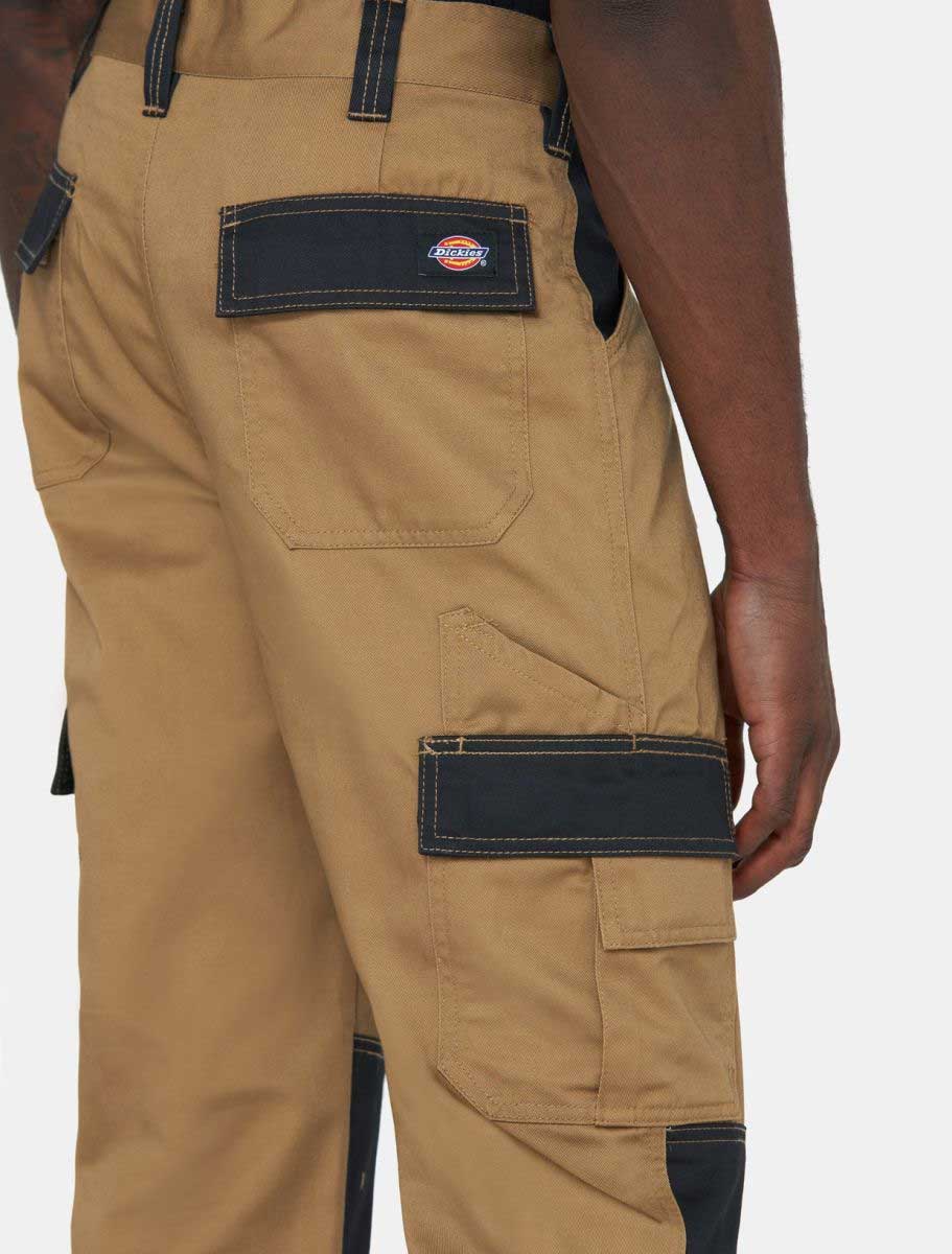 Dickies Everyday Trousers in Khaki with Black 