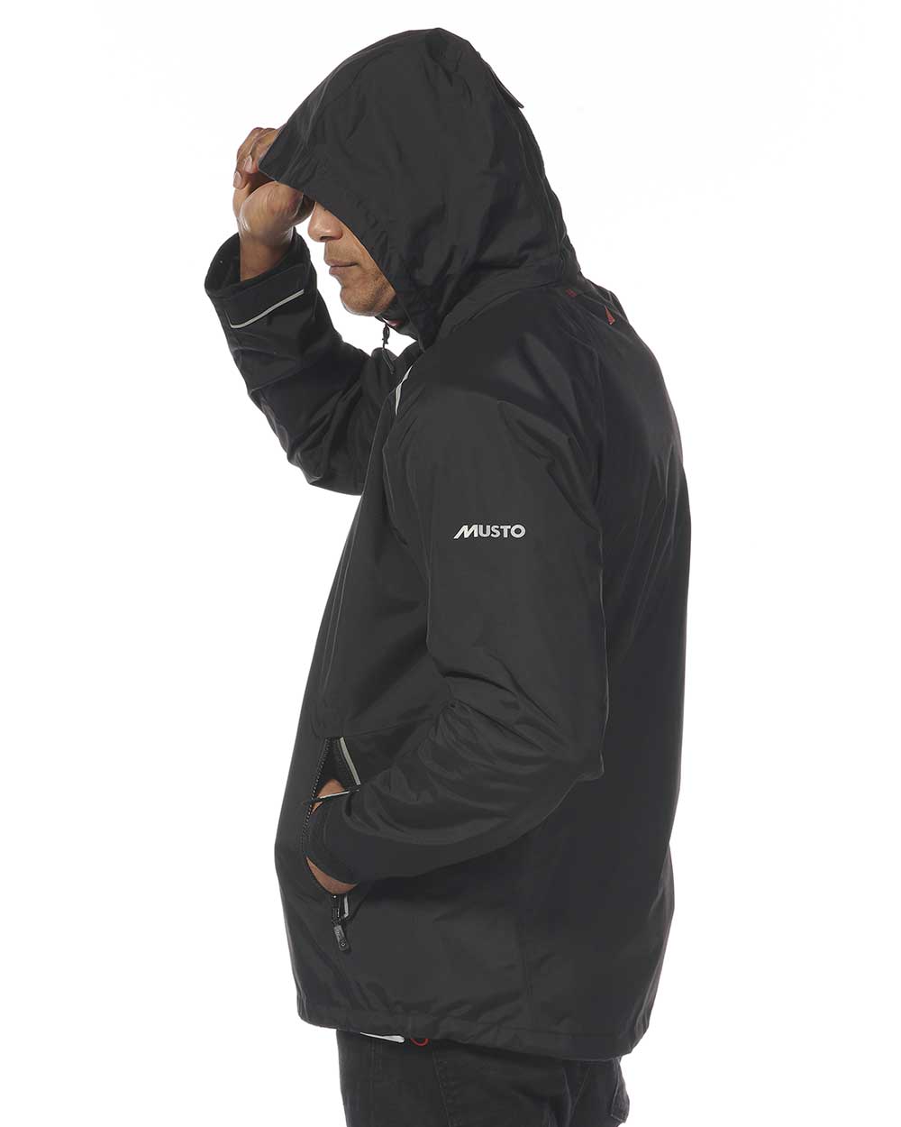 Black coloured Musto Sarinia Jacket on White background