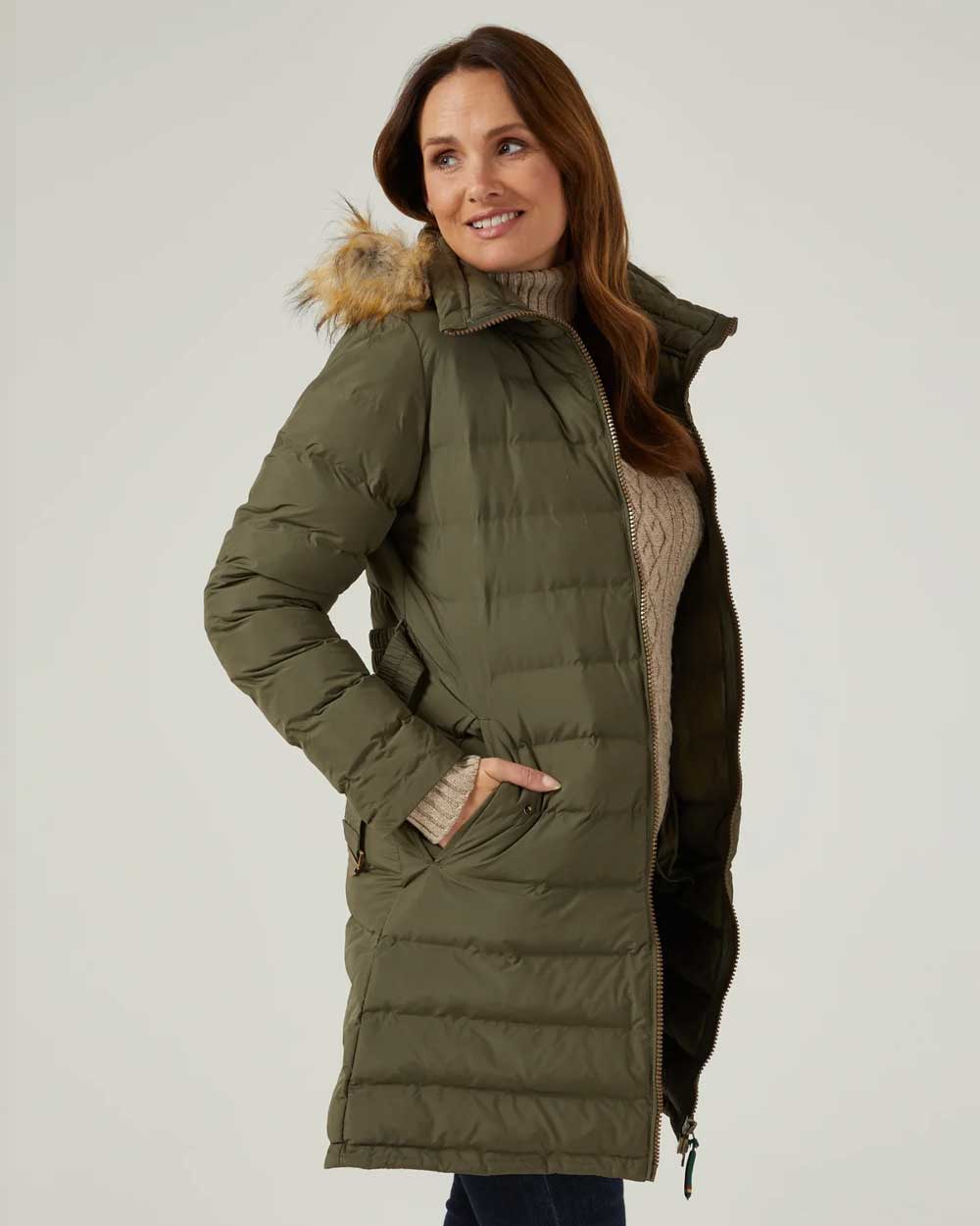 Alan Paine Calsall Ladies Jacket in Olive