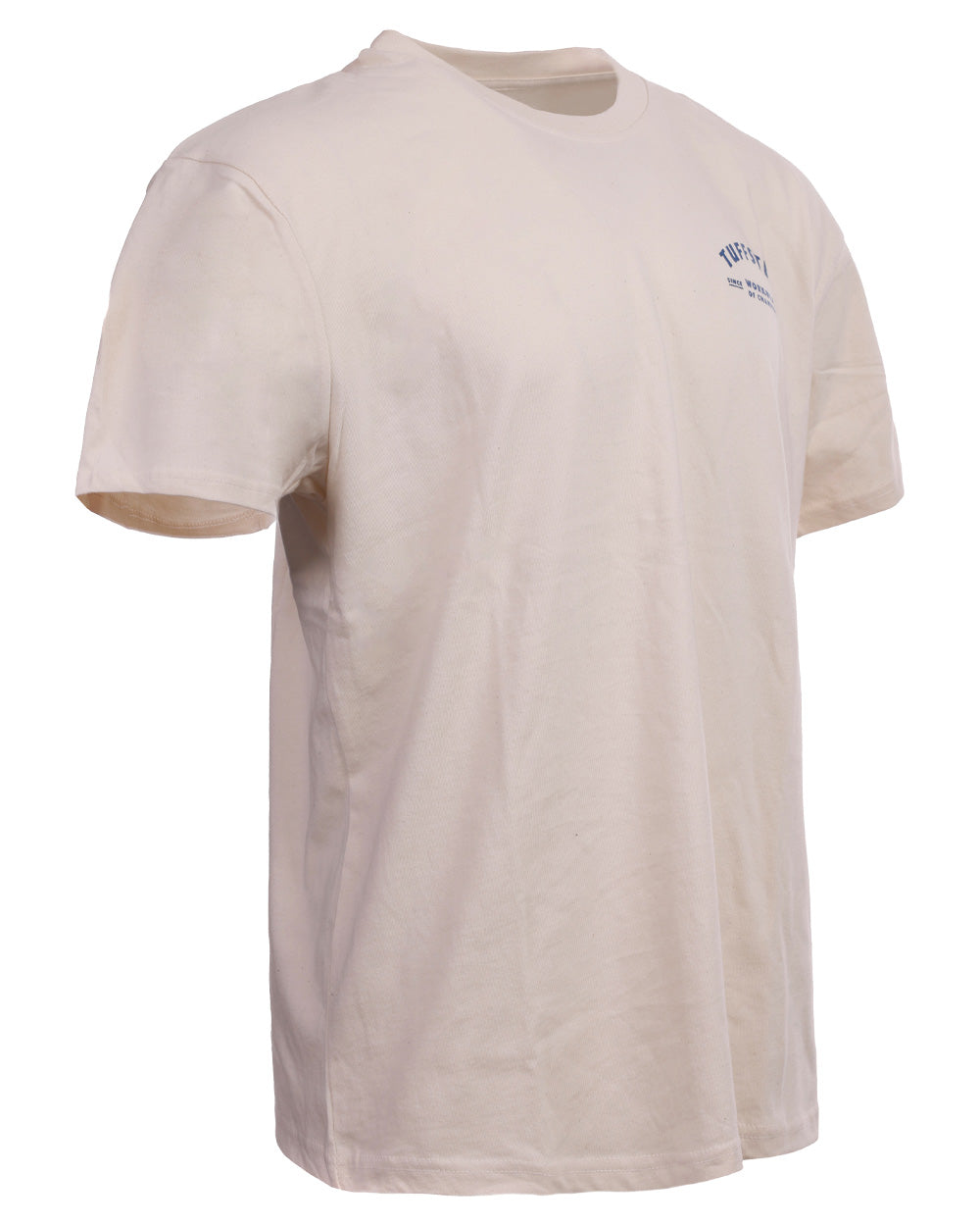 White coloured TuffStuff Icon T-Shirt on White background