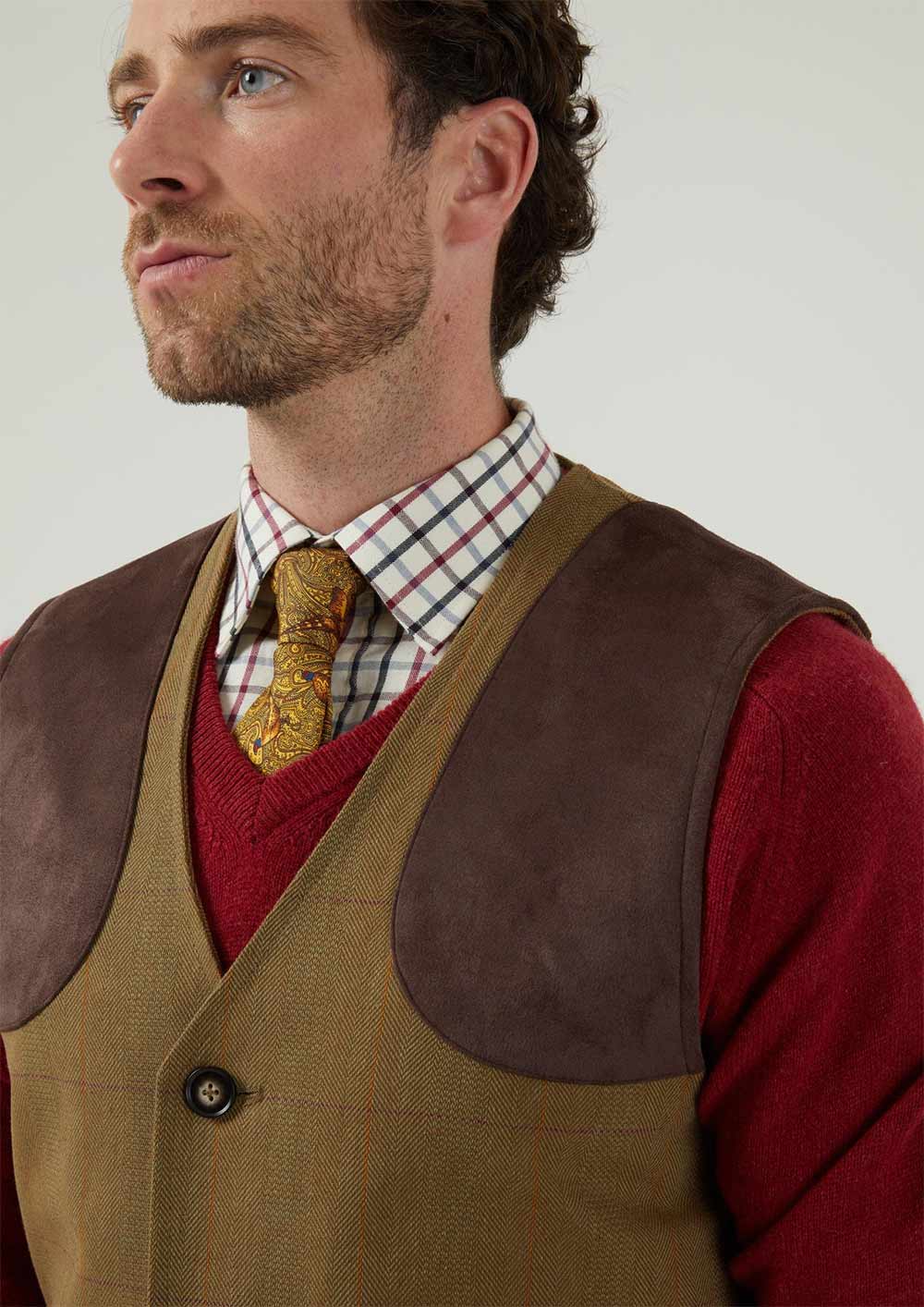 Alan Paine Axford Shooting Waistcoat in Aspen