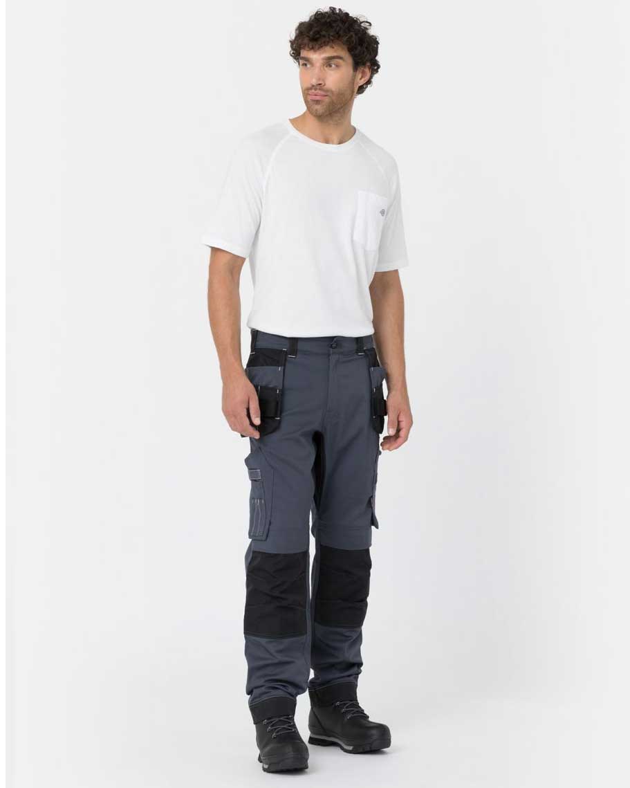 Dickies Holster Universal Flex Trousers in Navy and Black