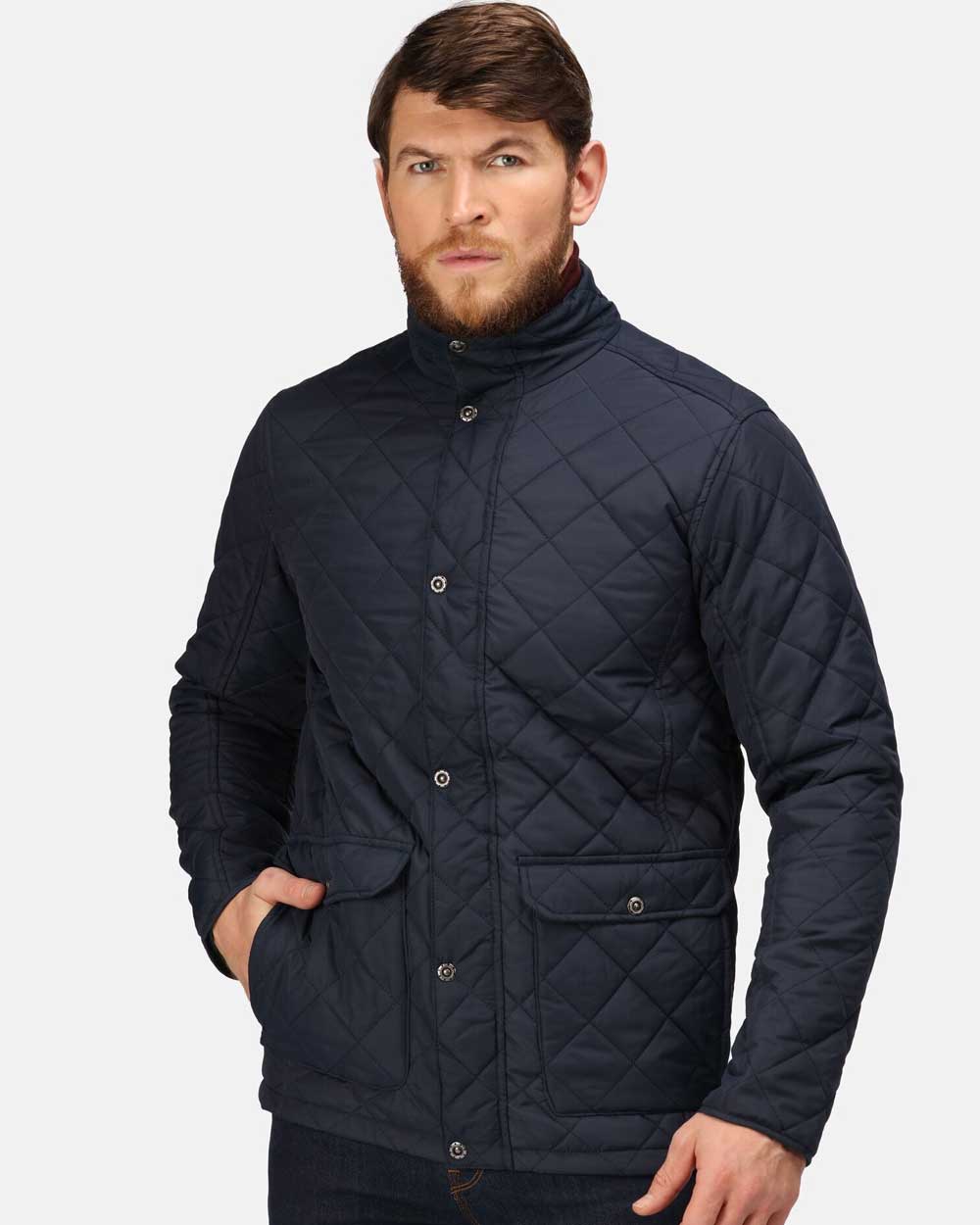 Regatta Tyler Diamond Quilt Jacket in Navy
