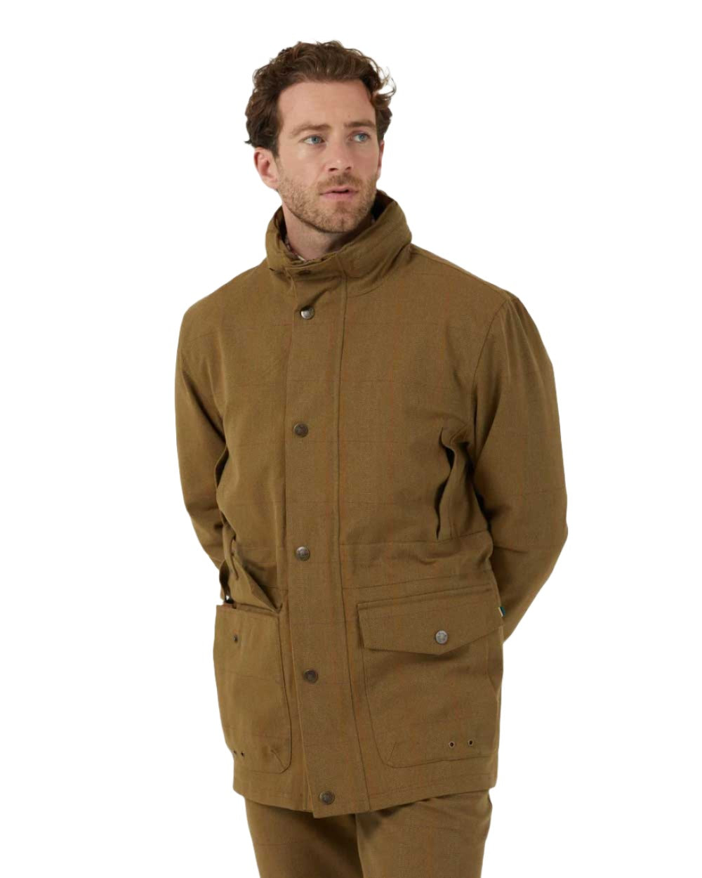 Alan Paine Mens Axford Waterproof Coat in Aspen