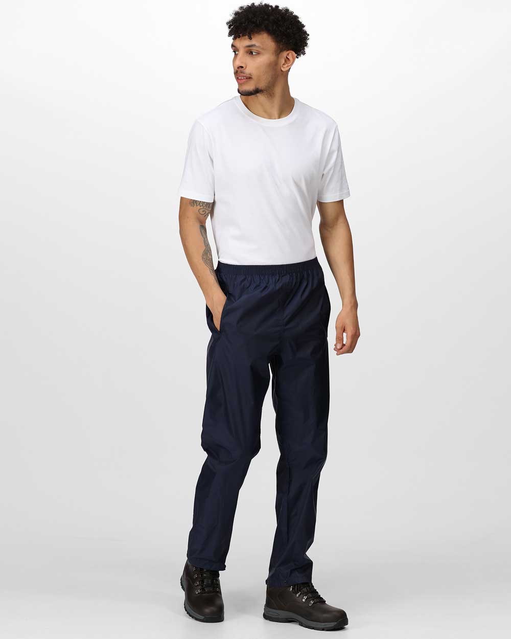 Regatta Pro Packaway Breathable Overtrousers in Navy