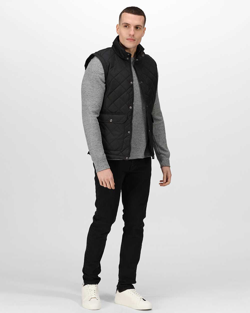 Regatta Tyler Diamond Quilt Bodywarmer in Black