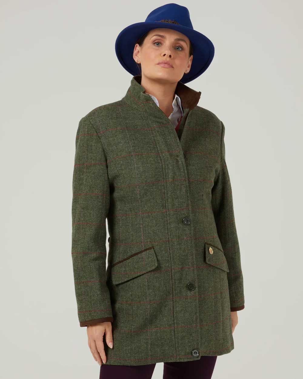 Alan Paine Combrook Ladies Tweed Field Jacket in Heath