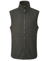 Alan Paine Berwick Fleece Waistcoat in Dark Olive #colour_dark-olive