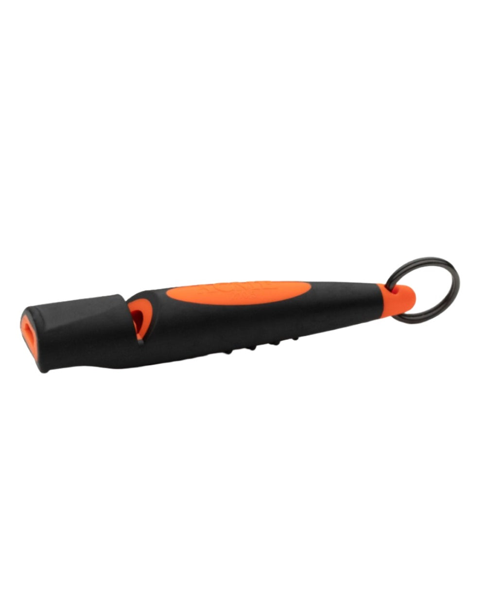 Black On Day Glow Orange Coloured Acme 210.5 Alpha Dog Whistle on white background