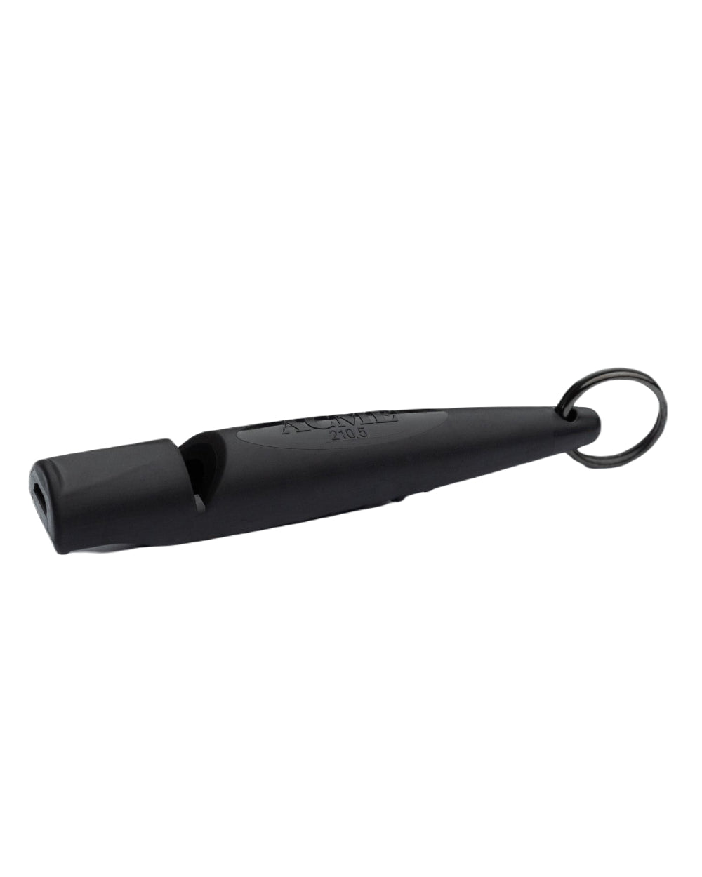 Black Coloured Acme 210.5 Alpha Dog Whistle on white background
