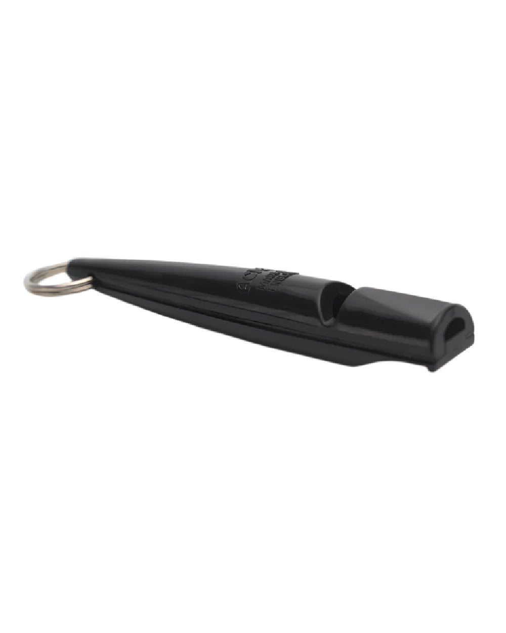 Black Coloured Acme Dog Whistle on white background