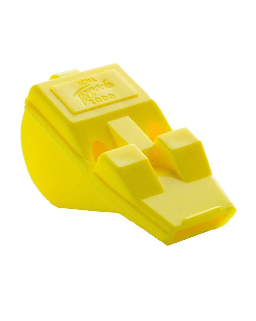 Yellow Coloured Acme Tornado Sports Whistle on white background