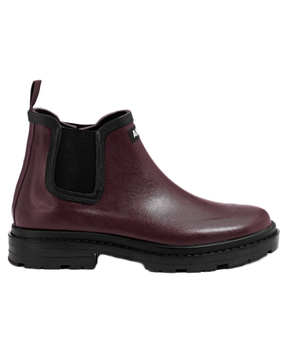Sureau coloured Aigle Chelsea Rain Ankle Boots on white background