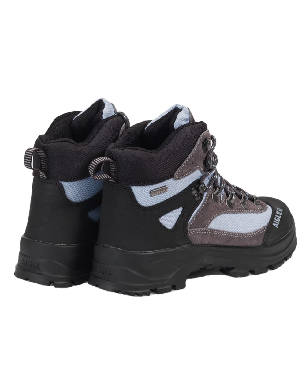 Asphalte coloured Aigle Huntshaw 2 MTD Womens Boots on white background