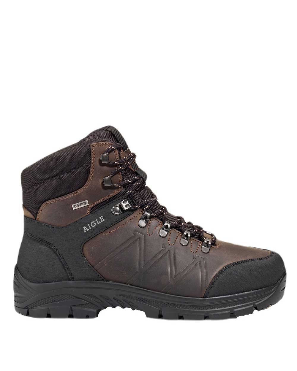 Aigle Klippe Leather Boots in Brown