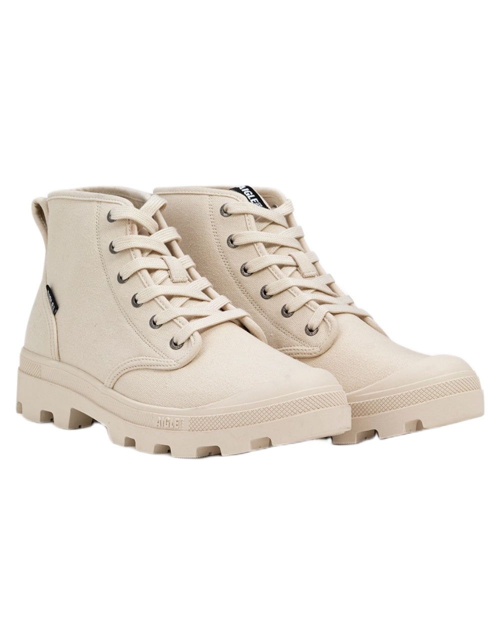 Sable coloured Aigle Mens Tenere CVS Versatile Shoes on white background