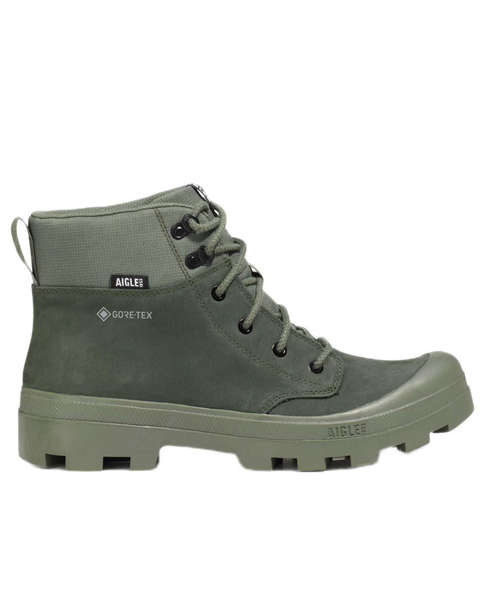 Avocat coloured Aigle Mens Tenere LTR GTX Hiking Boots on white background