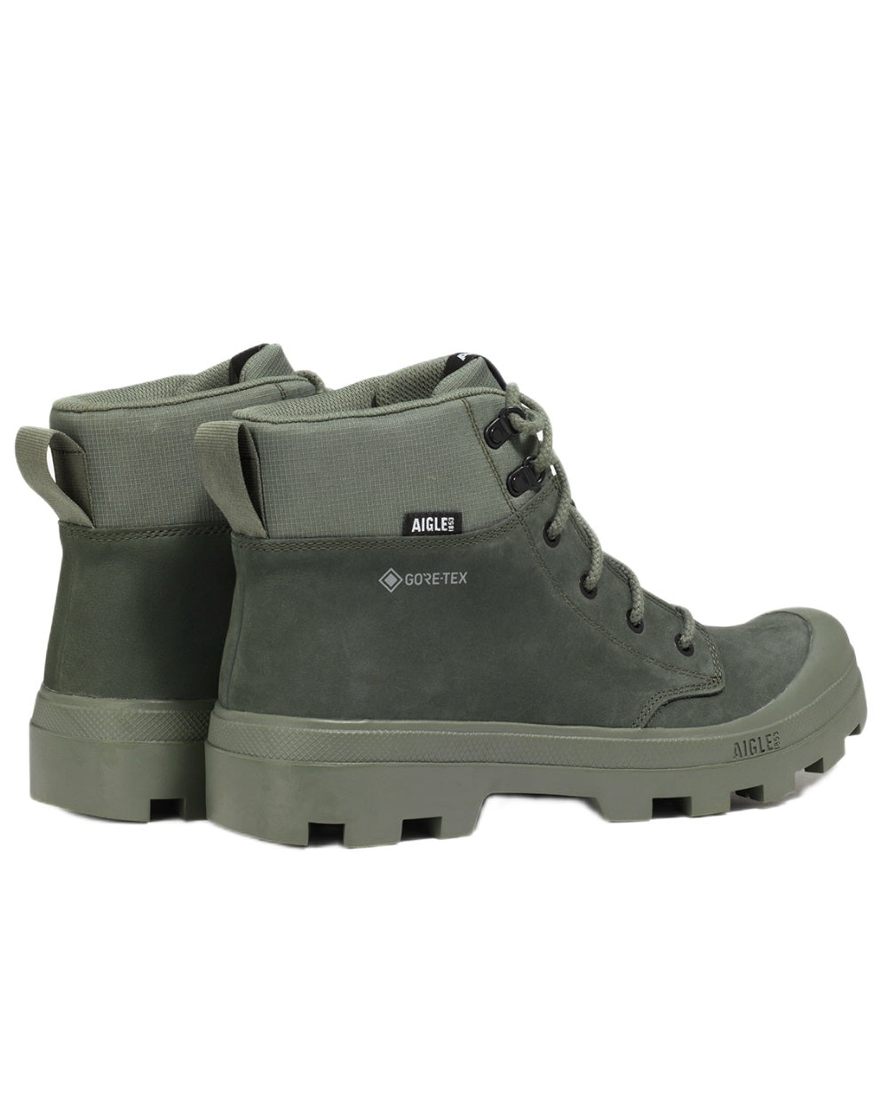 Avocat coloured Aigle Mens Tenere LTR GTX Hiking Boots on white background