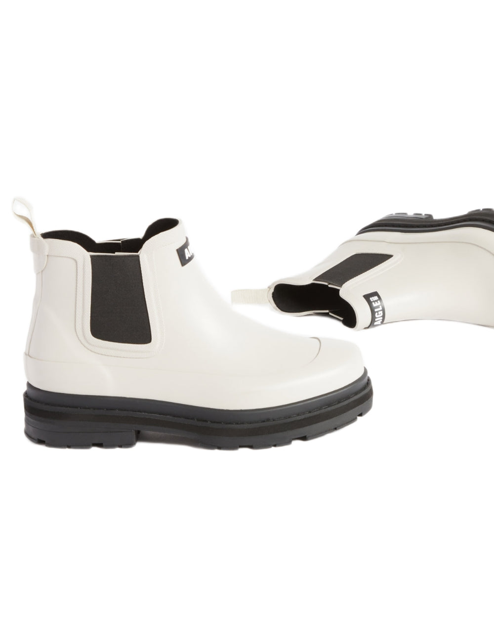 Sable coloured Aigle Soft Rain 2 Ankle Boots on white background