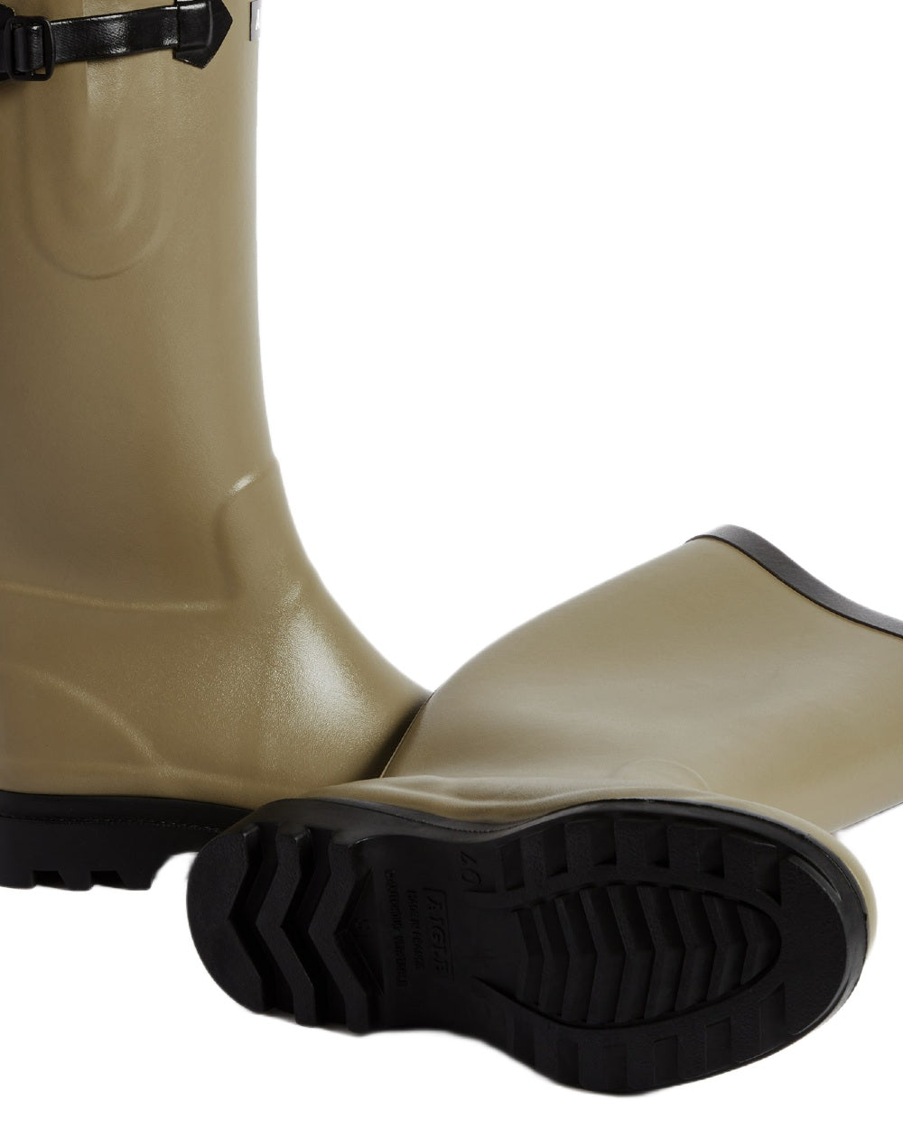 Souris coloured Aigle Womens Aiglentine 2 Wellingtons on white background