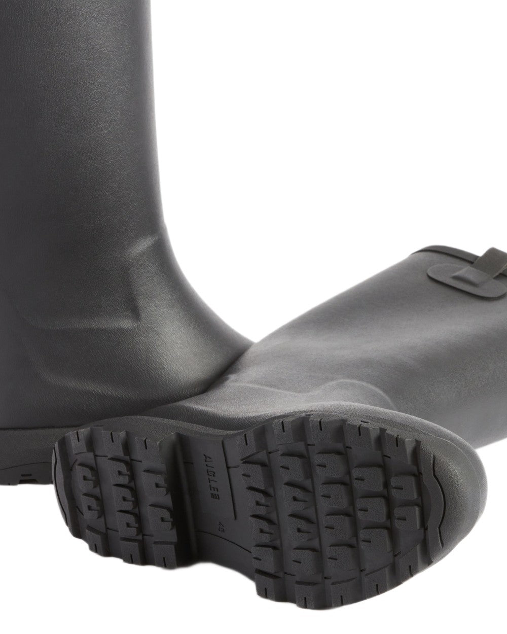 Black coloured Aigle Womens Alya High Leisure Boots on white background