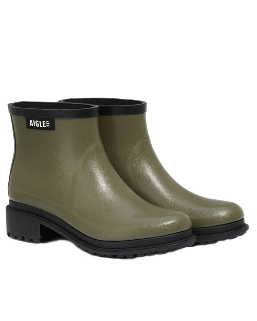 Avocat FFL coloured Aigle Womens Fulfeel Low Rain Ankle Boots on white background