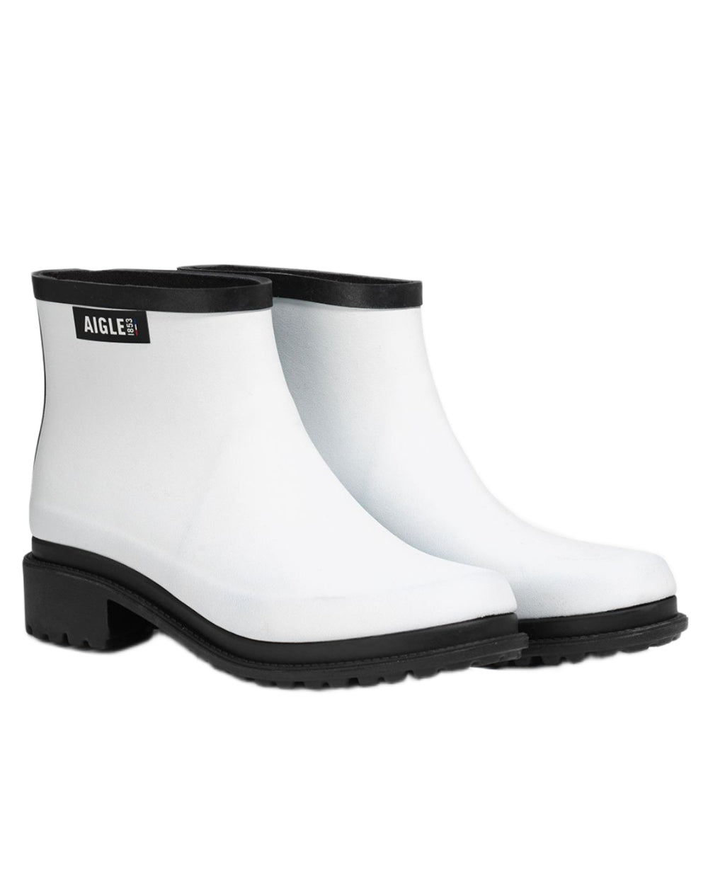 Lait FFL coloured Aigle Womens Fulfeel Low Rain Ankle Boots on white background