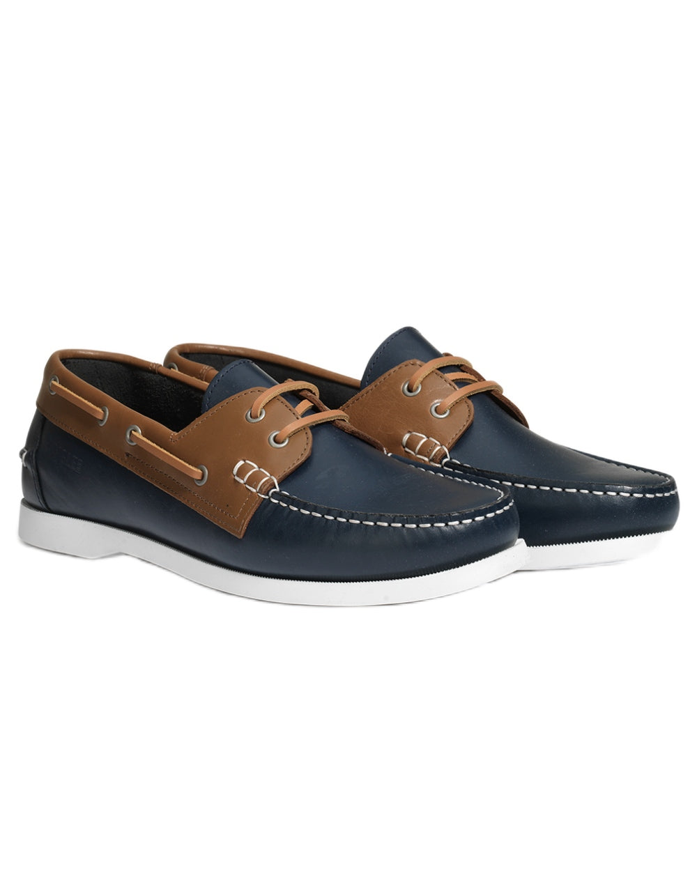 Marine Maroon coloured Aigle Womens Nubila Leather Deck Shoes on white background