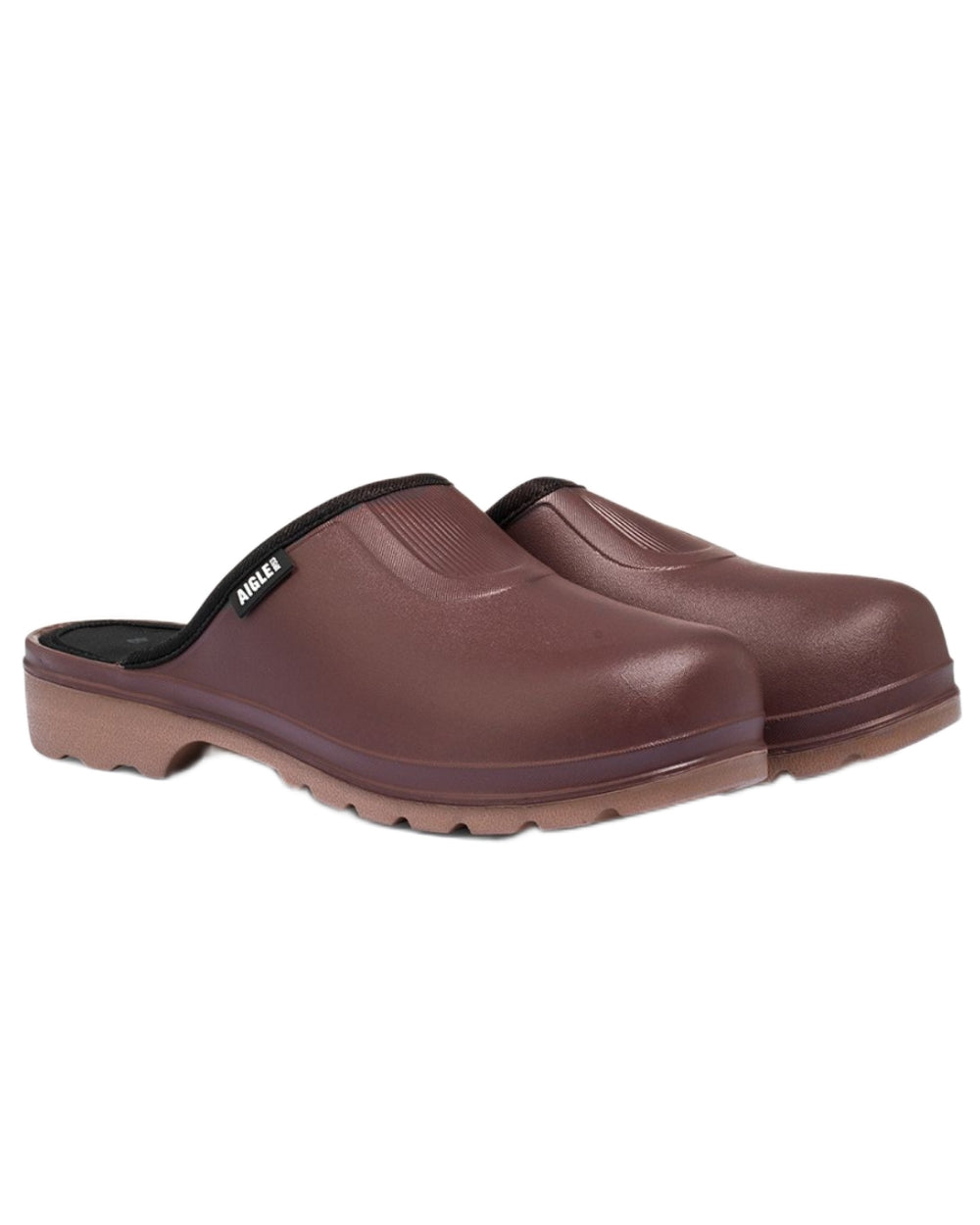 Sureau Miel coloured Aigle Womens Taden 2 Ultra-Light Clogs on white background
