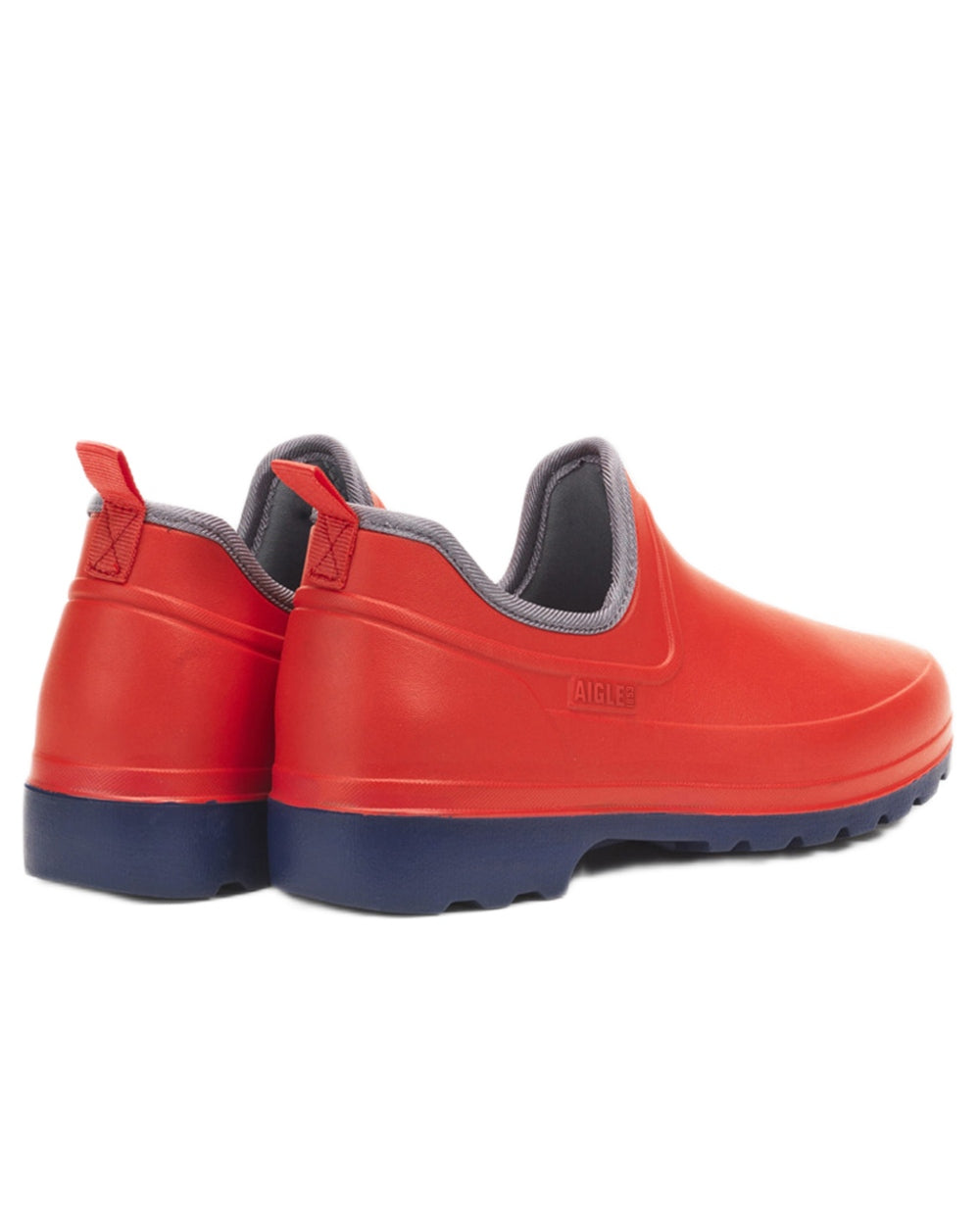 Sweet Dark Navy coloured Aigle Womens Taden Plus 2 Ultra Light Closed Clogs on white background