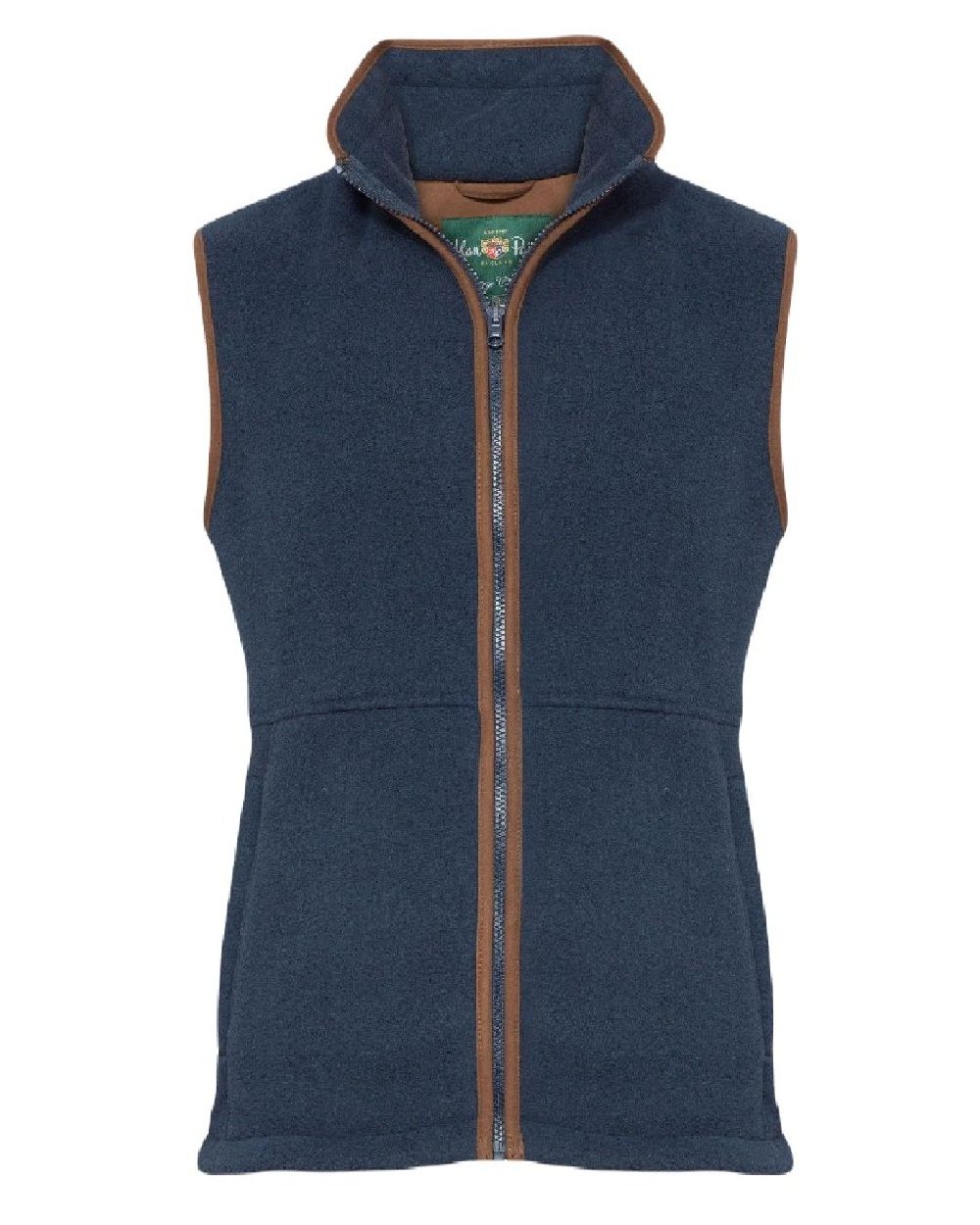 Blue Steel coloured Alan Paine Aylsham Fleece Jacket on white background