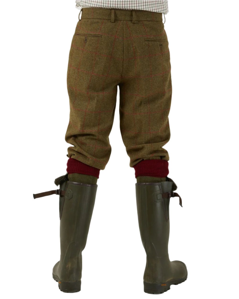 Sage coloured Alan Paine Combrook Breeks on white background