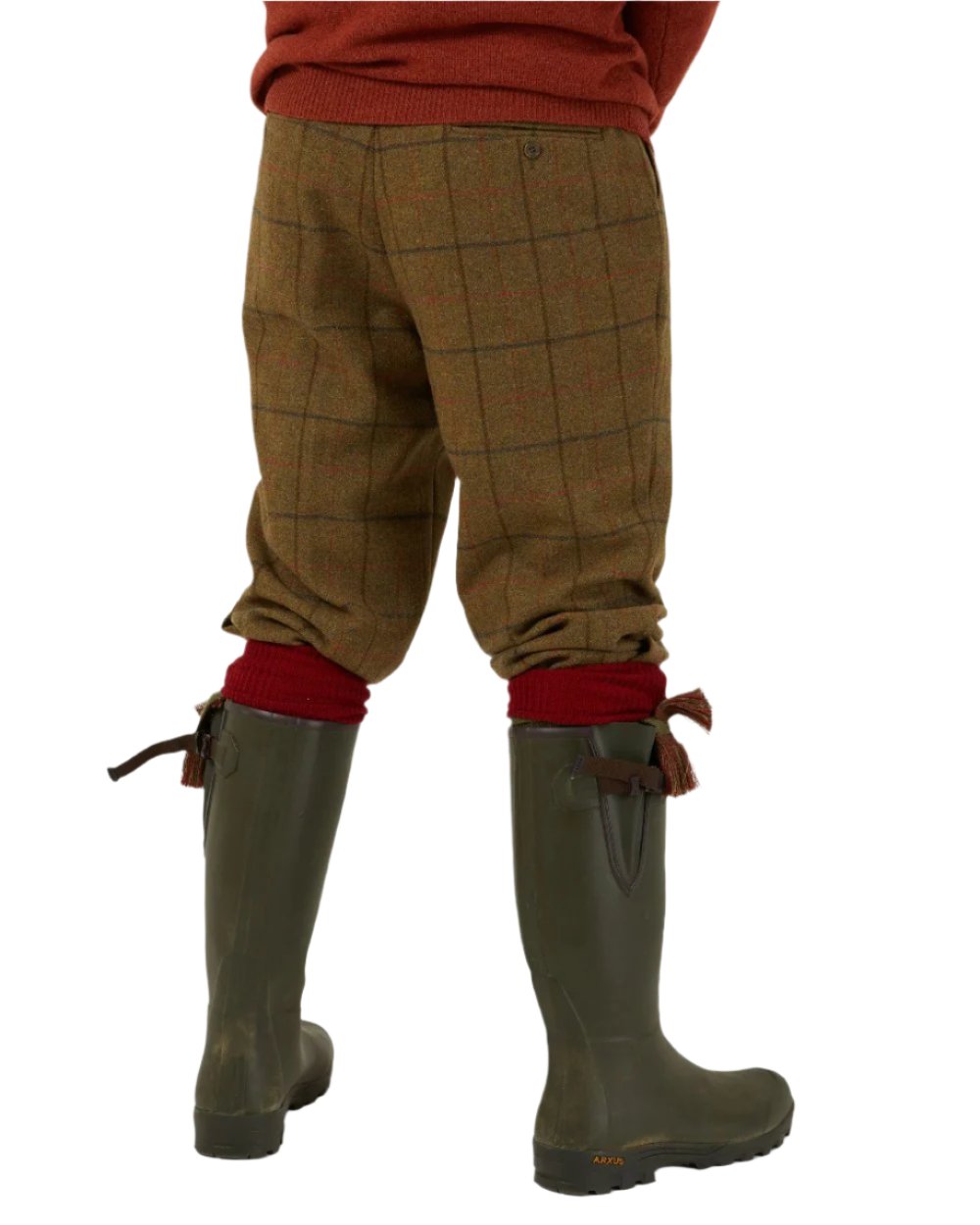 Thyme coloured Alan Paine Combrook Breeks on white background
