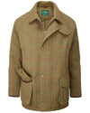 Alan Paine Combrook Tweed Waterproof Coat in Sage #colour_sage