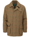 Alan Paine Combrook Tweed Waterproof Coat in Thyme #colour_thyme