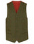 Alan Paine Mens Tweed Lined Back Waistcoat in Maple #colour_maple
