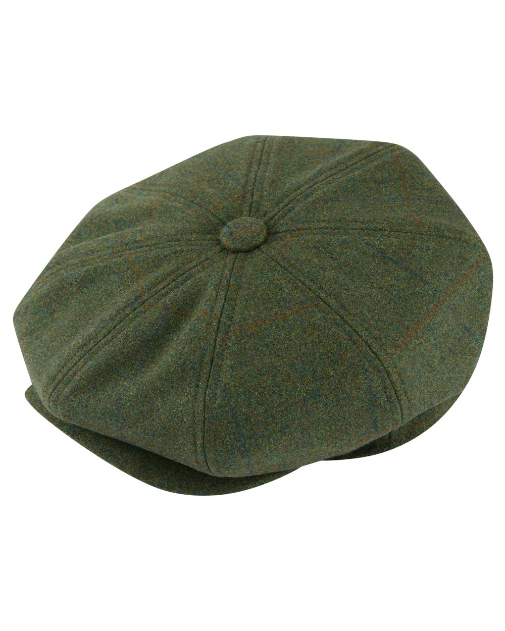 Mariner coloured Alan Paine Mens Combrook Tweed Baker Boy Cap on white background