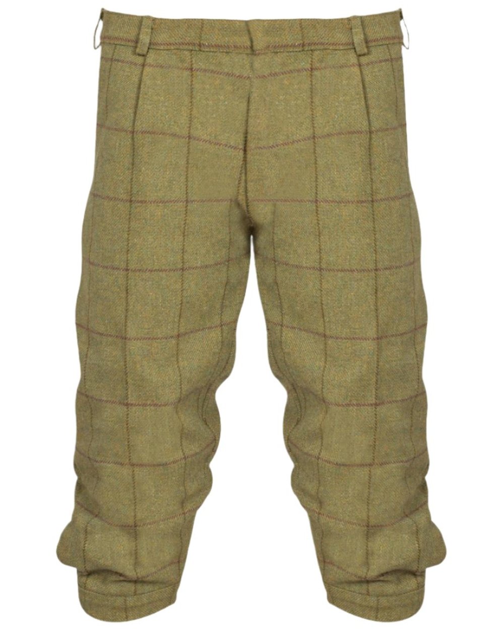 Lichen coloured Alan Paine Rutland Tweed Breeks on white background