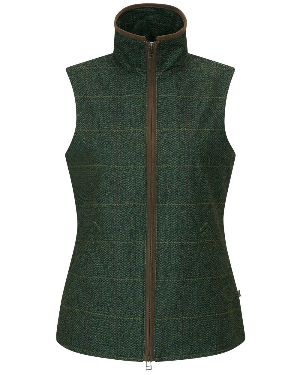 Myrtle coloured Alan Paine Womens Didsmere Gilet on white background