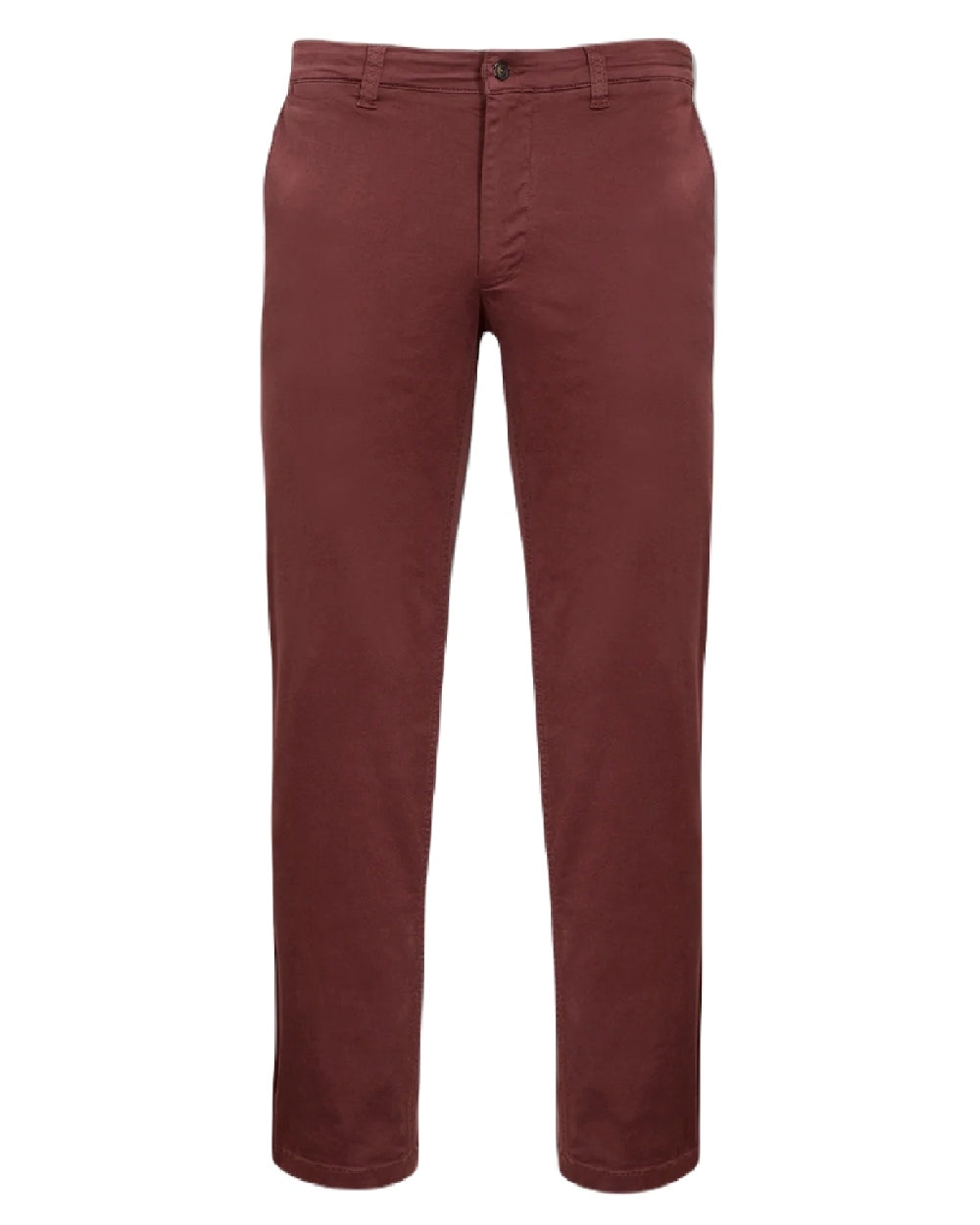 Alan Paine Bamforth Chino Trousers in Wine