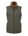 Alan Paine Combrook Tweed Ladies Gilet in Spruce #colour_spruce