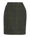 Alan Paine Combrook Tweed Skirt in Spruce #colour_spruce
