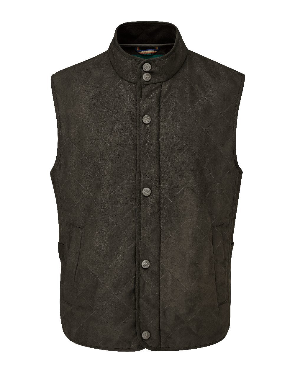 Alan Paine Felwell Mens Gilet in Olive
