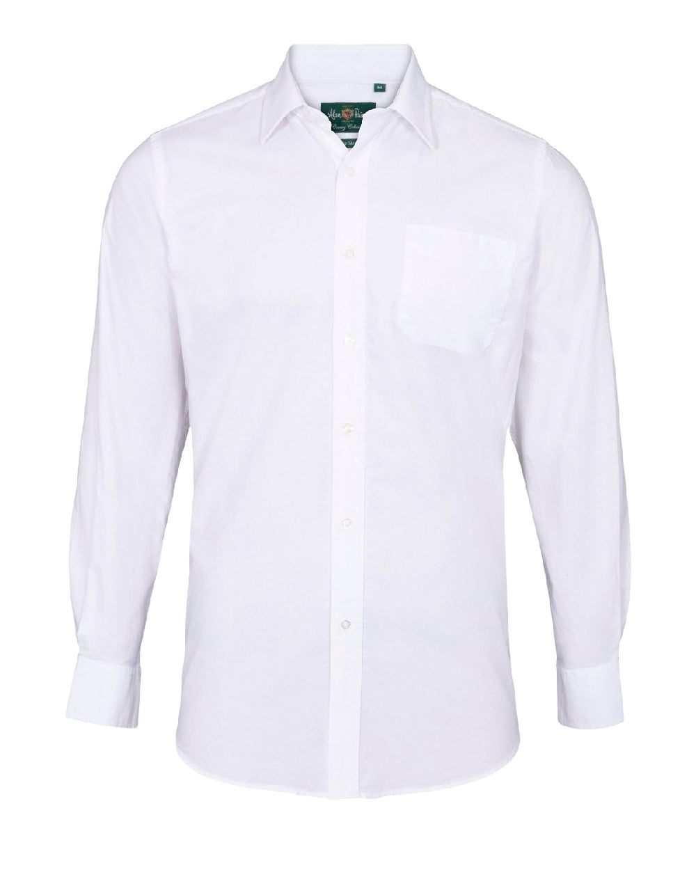 Oxford White Coloured Alan Paine Ilkley Shirt On A White Background