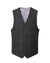 Alan Paine Surrey Mens Tweed Lined Waistcoat in Green Check #colour_green-check