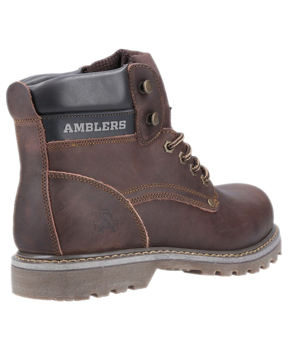 Brown Crazy Horse coloured Amblers Mens Dorking Casual Boots on white background
