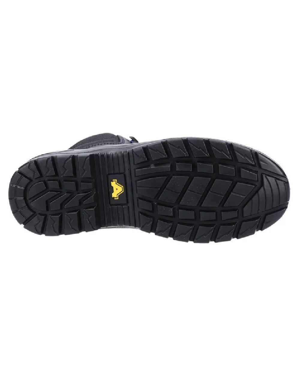 Black coloured Amblers Safety AS308C Waterproof Safety Boots on white background