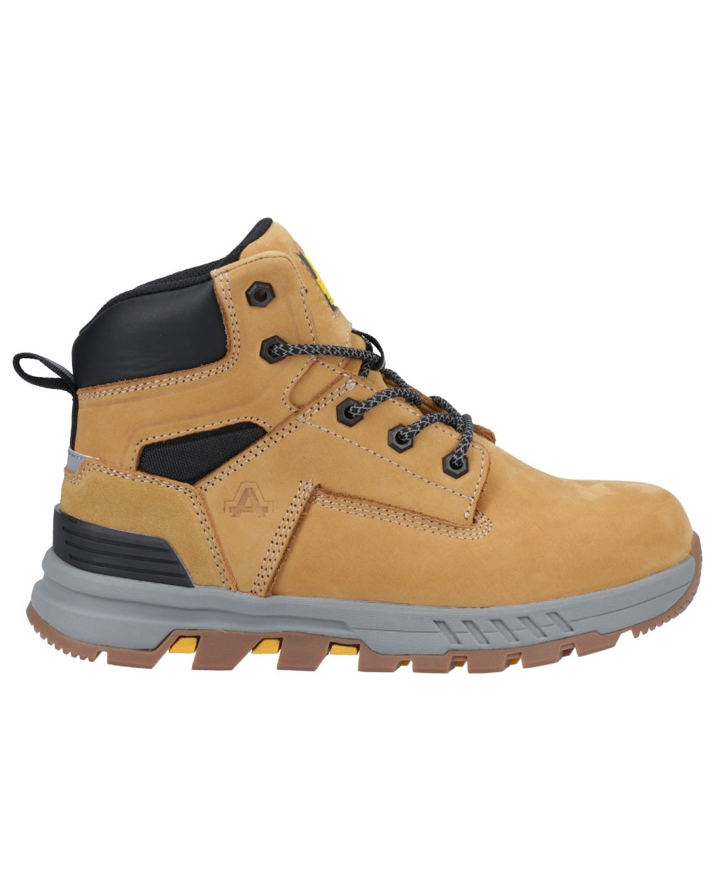 Honey coloured Amblers Safety AS613 Elena Safety Boots on white background