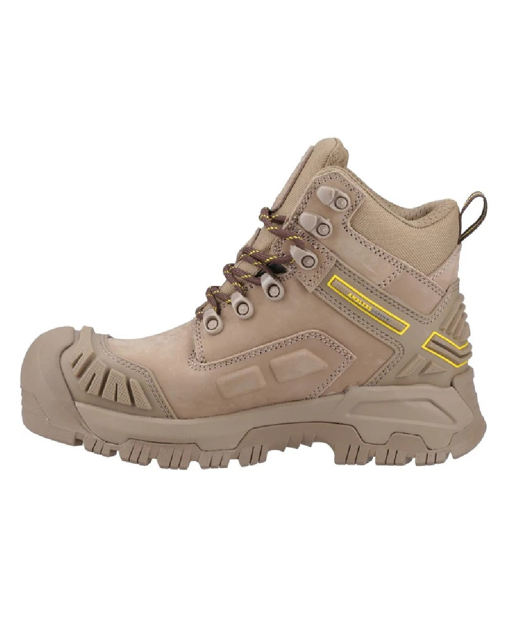 Stone coloured Amblers Safety AS965C Stone Safety Boots on white background
