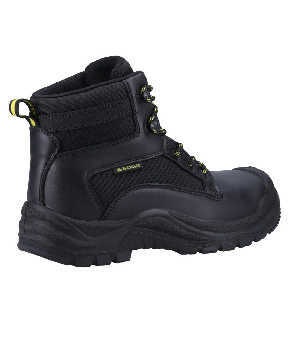 Black coloured Amblers Safety Mens 501R S1P Safety Boots on white background
